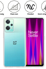 Nomfy Hoesje Geschikt voor OnePlus Nord CE 2 Lite Hoesje Siliconen Cover Case - Hoes Geschikt voor OnePlus Nord CE 2 Lite Hoes Back Case - Transparant