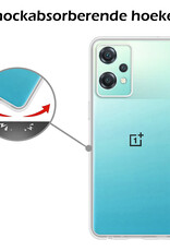 Nomfy Hoesje Geschikt voor OnePlus Nord CE 2 Lite Hoesje Siliconen Cover Case - Hoes Geschikt voor OnePlus Nord CE 2 Lite Hoes Back Case - Transparant