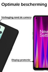 Nomfy Hoesje Geschikt voor OnePlus Nord CE 2 Lite Hoesje Siliconen Cover Case - Hoes Geschikt voor OnePlus Nord CE 2 Lite Hoes Back Case - Zwart