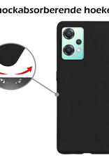 Nomfy Hoesje Geschikt voor OnePlus Nord CE 2 Lite Hoesje Siliconen Cover Case - Hoes Geschikt voor OnePlus Nord CE 2 Lite Hoes Back Case - Zwart