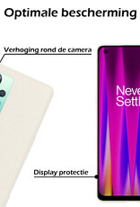 Nomfy Hoesje Geschikt voor OnePlus Nord CE 2 Lite Hoesje Siliconen Cover Case - Hoes Geschikt voor OnePlus Nord CE 2 Lite Hoes Back Case - 2-PACK - Wit