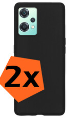 Nomfy Hoesje Geschikt voor OnePlus Nord CE 2 Lite Hoesje Siliconen Cover Case - Hoes Geschikt voor OnePlus Nord CE 2 Lite Hoes Back Case - 2-PACK - Zwart