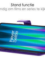 NoXx Hoes Geschikt voor OnePlus Nord CE 2 Lite Hoesje Book Case Hoes Flip Cover Wallet Bookcase - Paars