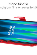 NoXx Hoes Geschikt voor OnePlus Nord CE 2 Lite Hoesje Book Case Hoes Flip Cover Wallet Bookcase - Rood