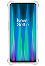 NoXx Hoes Geschikt voor OnePlus Nord CE 2 Lite Hoesje Siliconen Cover Shock Proof Back Case Shockproof Hoes Met Screenprotector - Transparant