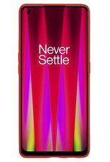 BASEY. Hoes Geschikt voor OnePlus Nord CE 2 Lite Hoesje Siliconen Back Cover Case Met Screenprotector - Hoesje Geschikt voor OnePlus Nord CE 2 Lite Hoes Cover Hoesje - Rood