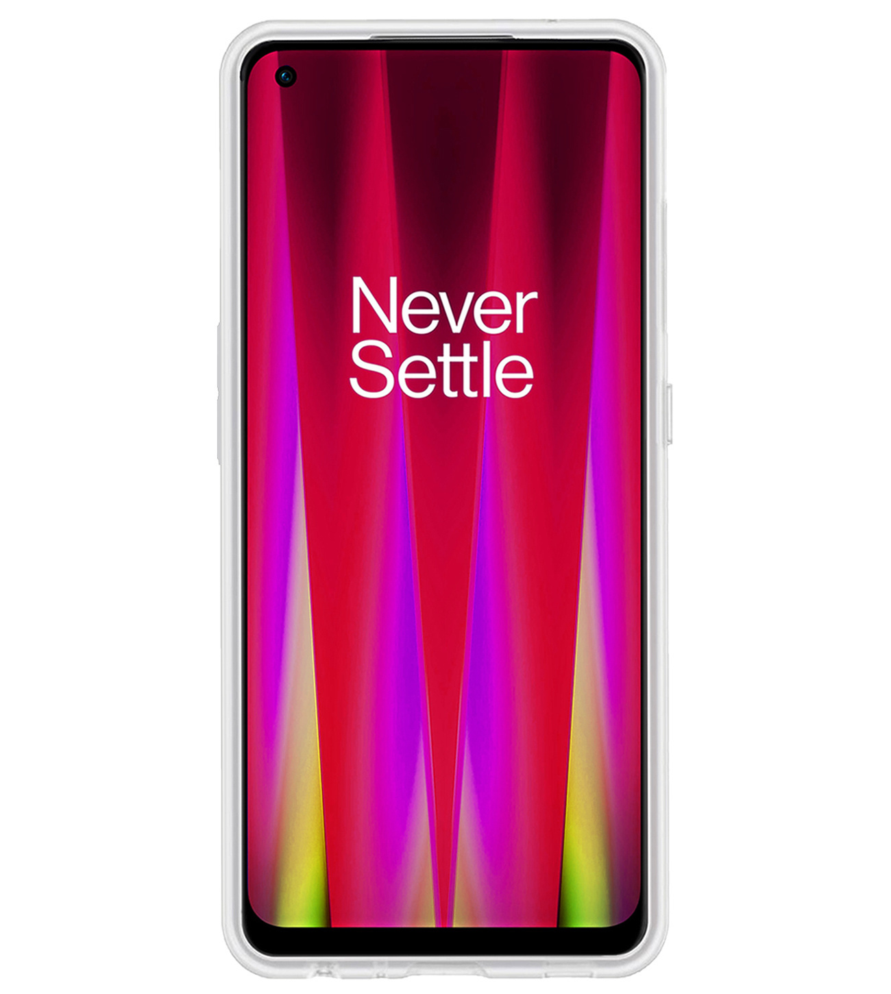 BASEY. Hoes Geschikt voor OnePlus Nord CE 2 Lite Hoesje Siliconen Back Cover Case Met Screenprotector - Hoesje Geschikt voor OnePlus Nord CE 2 Lite Hoes Cover Hoesje - Transparant