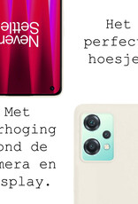 BASEY. Hoes Geschikt voor OnePlus Nord CE 2 Lite Hoesje Siliconen Back Cover Case Met Screenprotector - Hoesje Geschikt voor OnePlus Nord CE 2 Lite Hoes Cover Hoesje - Wit
