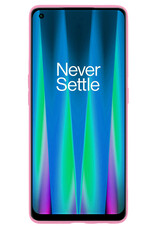 NoXx Hoes Geschikt voor OnePlus Nord CE 2 Lite Hoesje Cover Siliconen Back Case Hoes Met Screenprotector - Lichtroze