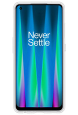 NoXx Hoes Geschikt voor OnePlus Nord CE 2 Lite Hoesje Cover Siliconen Back Case Hoes Met Screenprotector - Transparant
