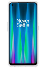 NoXx Hoes Geschikt voor OnePlus Nord CE 2 Lite Hoesje Cover Siliconen Back Case Hoes Met 2x Screenprotector - Transparant