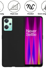 Nomfy Hoesje Geschikt voor OnePlus Nord CE 2 Lite Hoesje Siliconen Cover Case Met Screenprotector - Hoes Geschikt voor OnePlus Nord CE 2 Lite Hoes Back Case - Zwart