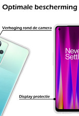 Nomfy Hoesje Geschikt voor OnePlus Nord CE 2 Lite Hoesje Siliconen Cover Case Met 2x Screenprotector - Hoes Geschikt voor OnePlus Nord CE 2 Lite Hoes Back Case - Transparant