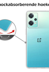 Nomfy Hoesje Geschikt voor OnePlus Nord CE 2 Lite Hoesje Siliconen Cover Case Met 2x Screenprotector - Hoes Geschikt voor OnePlus Nord CE 2 Lite Hoes Back Case - Transparant