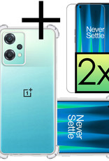 OnePlus Nord CE 2 Lite Hoesje Transparant Cover Shock Proof Case Hoes Met 2x Screenprotector