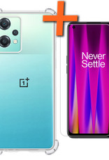 Nomfy Hoesje Geschikt voor OnePlus Nord CE 2 Lite Hoesje Shock Proof Cover Case Shockproof Met Screenprotector - Hoes Geschikt voor OnePlus Nord CE 2 Lite Hoes Siliconen Back Case - Transparant