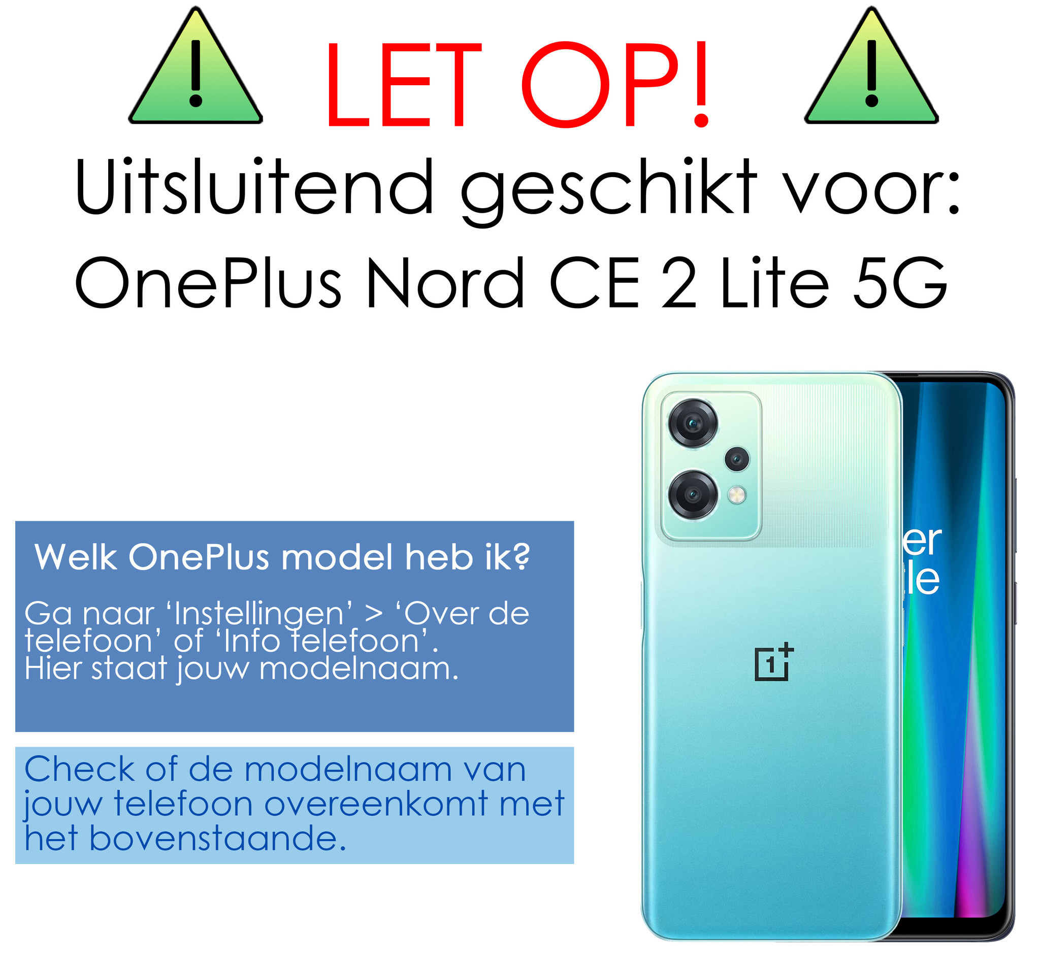 NoXx Hoes Geschikt voor OnePlus Nord CE 2 Lite Hoesje Book Case Hoes Flip Cover Wallet Bookcase Met Screenprotector - Wit