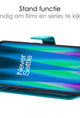 NoXx Hoes Geschikt voor OnePlus Nord CE 2 Lite Hoesje Book Case Hoes Flip Cover Wallet Bookcase Met 2x Screenprotector - Turquoise