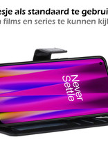 Nomfy Hoesje Geschikt voor OnePlus Nord CE 2 Lite Hoes Bookcase Flipcase Book Cover Met 2x Screenprotector - Hoes Geschikt voor OnePlus Nord CE 2 Lite Hoesje Book Case - Zwart