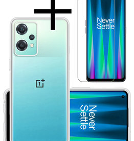 NoXx OnePlus Nord CE 2 Lite Hoesje Siliconen Met Screenprotector - Transparant