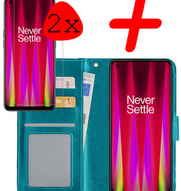BASEY. BASEY. OnePlus Nord CE 2 Lite Hoesje Bookcase Turquoise Met 2x Screenprotector
