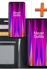 Nomfy Hoesje Geschikt voor OnePlus Nord CE 2 Lite Hoes Bookcase Flipcase Book Cover Met Screenprotector - Hoes Geschikt voor OnePlus Nord CE 2 Lite Hoesje Book Case - Zwart