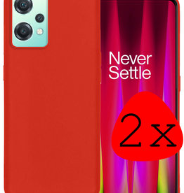 BASEY. BASEY. OnePlus Nord CE 2 Lite Hoesje Siliconen - Rood - 2 PACK