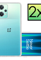 NoXx Hoes Geschikt voor OnePlus Nord CE 2 Lite Hoesje Cover Siliconen Back Case Hoes - Transparant - 2x