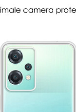 NoXx Hoes Geschikt voor OnePlus Nord CE 2 Lite Hoesje Cover Siliconen Back Case Hoes - Transparant - 2x