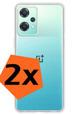 Nomfy Hoesje Geschikt voor OnePlus Nord CE 2 Lite Hoesje Siliconen Cover Case - Hoes Geschikt voor OnePlus Nord CE 2 Lite Hoes Back Case - 2-PACK - Transparant