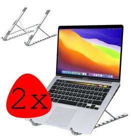 BASEY. BASEY. Laptopstandaard - Zilver - 2 PACK