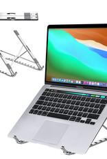 NoXx Laptop Standaard Aluminium Laptop Stand - Ergonomisch Verstelbare Laptop Houder - Zilver