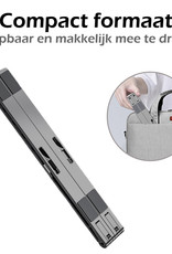Nomfy Aluminium Laptop Standaard Opvouwbaar - Bureaustandaard Ergonomische Laptop Houder Verstelbaar - Grijs - 2X