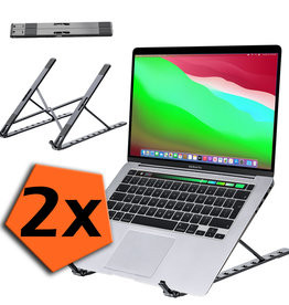 Nomfy Nomfy Laptopstandaard - Zilver - 2 PACK
