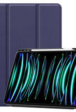 BASEY. BASEY. iPad Pro 12.9 inch (2022) Hoesje Met Apple Pencilhouder - Donkerblauw