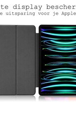 BASEY. BASEY. iPad Pro 12.9 inch (2022) Hoesje Met Apple Pencilhouder - Donkergroen