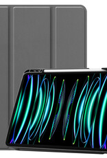 BASEY. BASEY. iPad Pro 12.9 inch (2022) Hoesje Met Apple Pencilhouder - Grijs