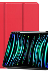 BASEY. BASEY. iPad Pro 12.9 inch (2022) Hoesje Met Apple Pencilhouder - Rood