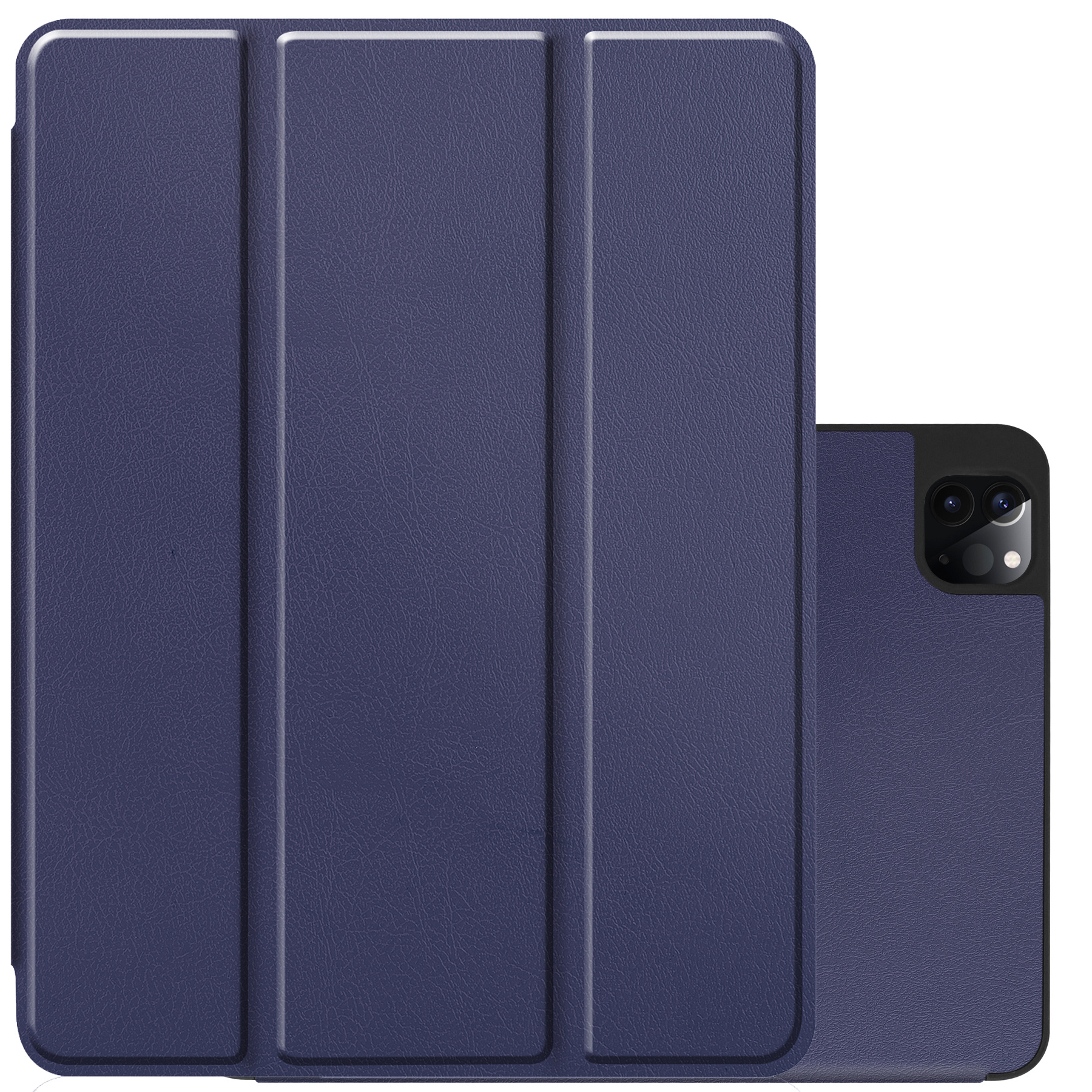 NoXx NoXx iPad Pro 12.9 inch (2022) Hoesje Met Apple Pencilhouder - Donkerblauw