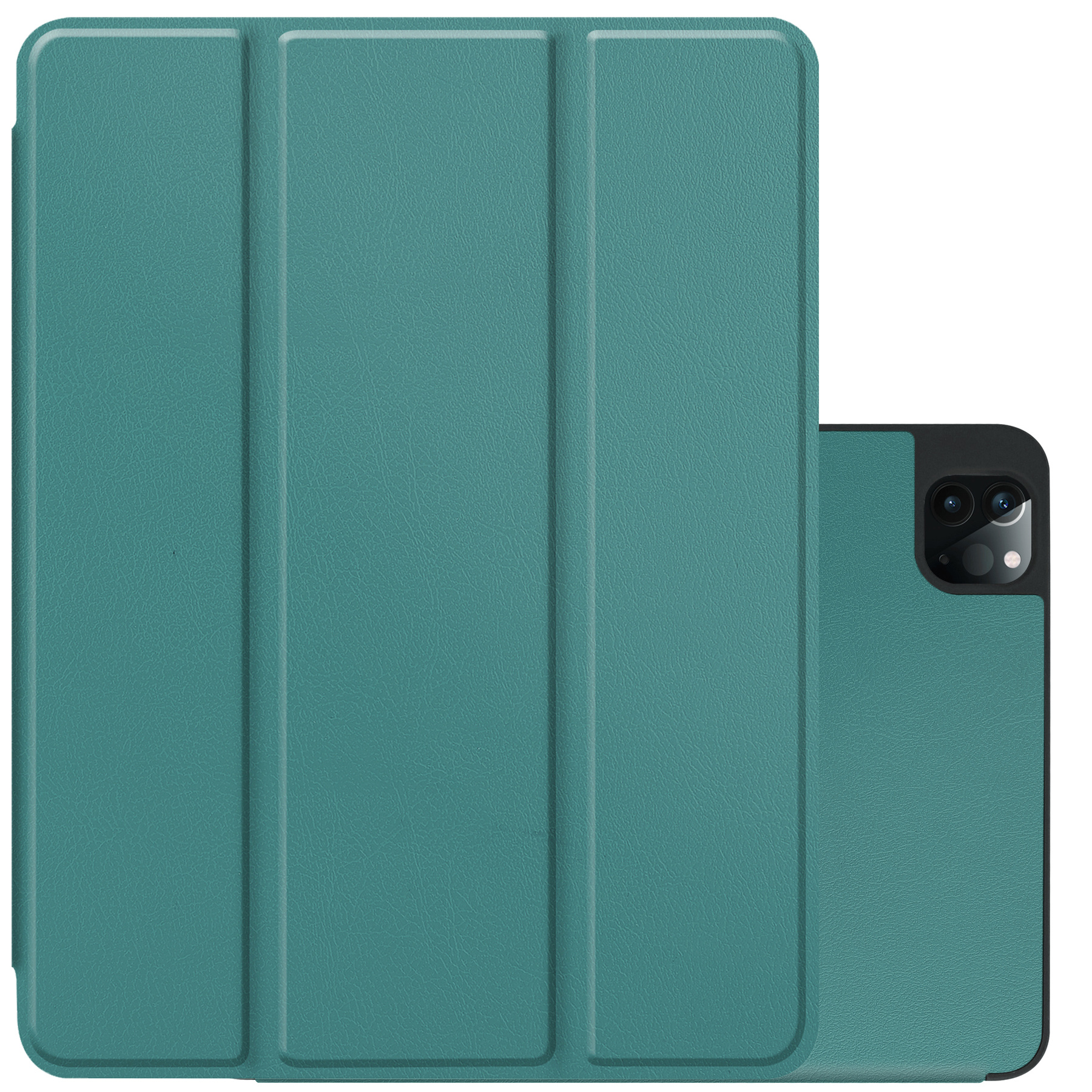 NoXx NoXx iPad Pro 12.9 inch (2022) Hoesje Met Apple Pencilhouder - Donkergroen