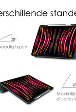 NoXx NoXx iPad Pro 12.9 inch (2022) Hoesje Met Apple Pencilhouder - Donkergroen