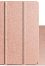 NoXx NoXx iPad Pro 12.9 inch (2022) Hoesje Met Apple Pencilhouder - Rose Goud