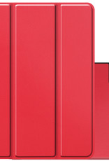 NoXx NoXx iPad Pro 12.9 inch (2022) Hoesje Met Apple Pencilhouder - Rood