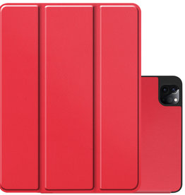 NoXx NoXx iPad Pro 12.9 inch (2022) Hoesje Met Apple Pencilhouder - Rood