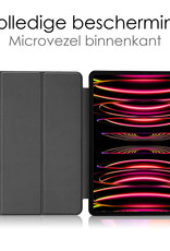 NoXx NoXx iPad Pro 12.9 inch (2022) Hoesje Met Apple Pencilhouder - Rood