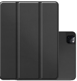 NoXx NoXx iPad Pro 12.9 inch (2022) Hoesje Met Apple Pencilhouder - Zwart