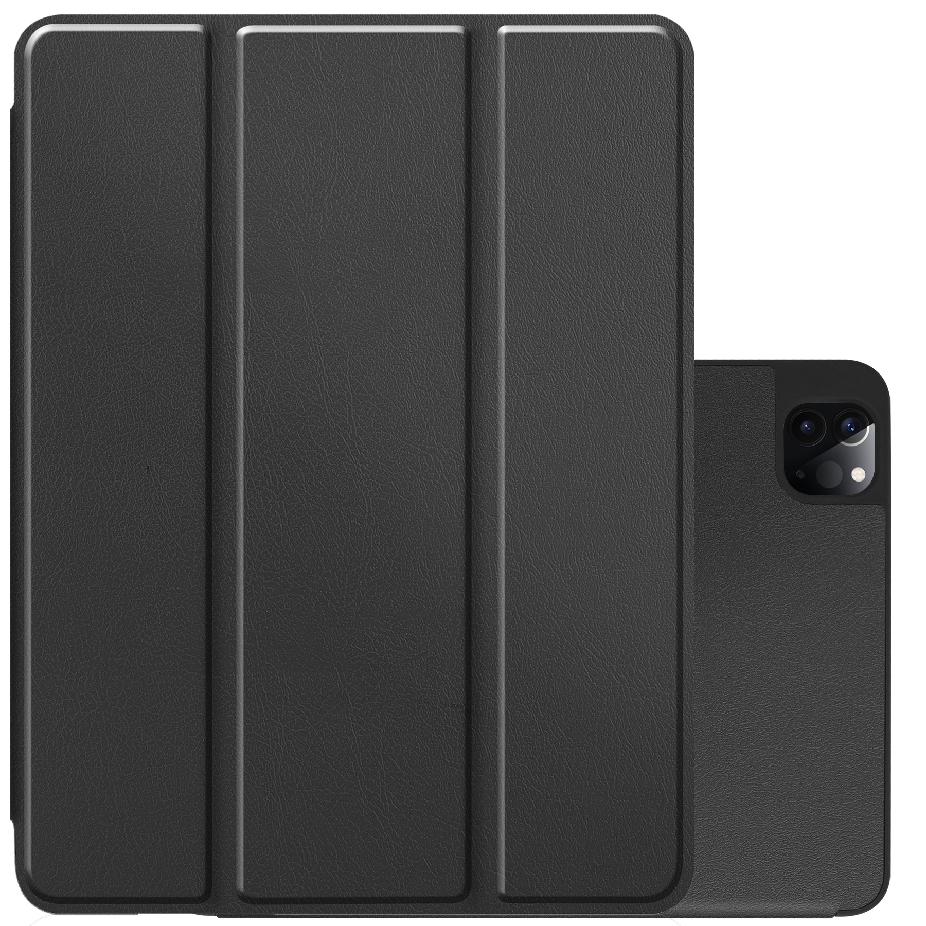 NoXx NoXx iPad Pro 12.9 inch (2022) Hoesje Met Apple Pencilhouder - Zwart