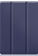 Nomfy Nomfy iPad Pro 12.9 inch (2022) Hoesje Met Apple Pencilhouder - Donkerblauw