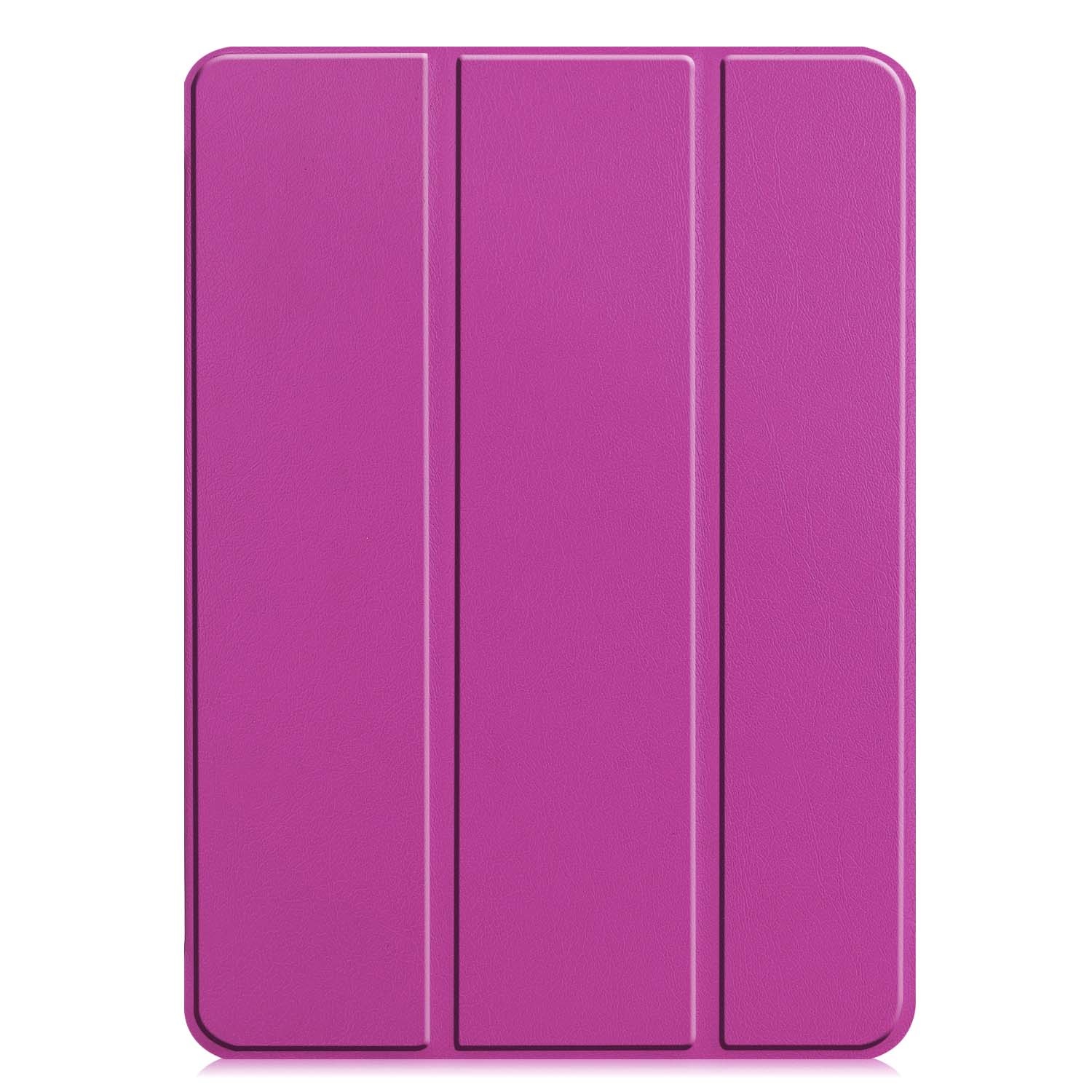 BASEY. Hoesje Geschikt voor iPad Pro 2021 (11 inch) Hoes Case Tablet Hoesje Tri-fold Met Uitsparing Geschikt voor Apple Pencil - Hoes Geschikt voor iPad Pro 11 inch (2021) Hoesje Hard Cover Bookcase Hoes - Paars