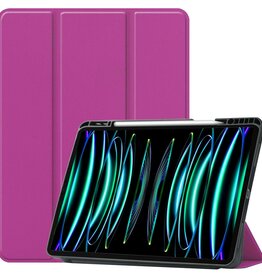 BASEY. BASEY. iPad Pro 11 inch (2021) Hoesje Met Apple Pencilhouder - Paars